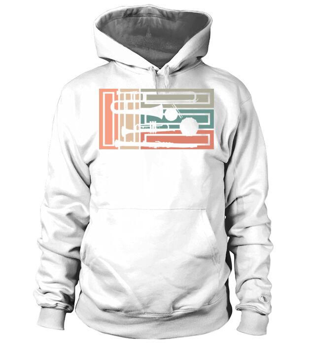 Vintage Marching Band Musician Music Instrument Hoodie Unisex