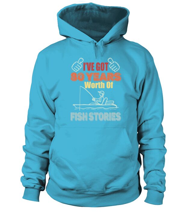80 Years Worth Of Fish Stories-1941 Birthday Gift Men's Hoodie
