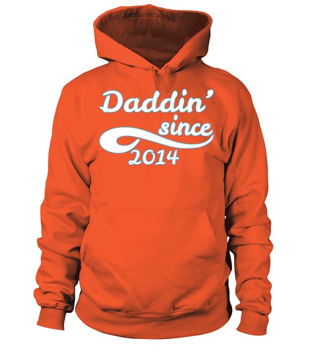 Daddin Since 2014 Happy Fathers Day Men's Hoodie