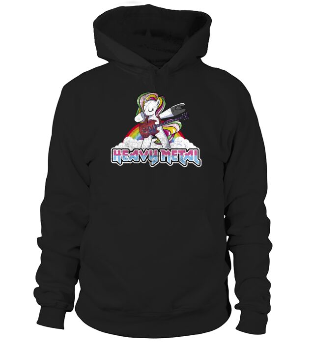 Heavy Metal Festival dabbing unicorn Men's Hoodie