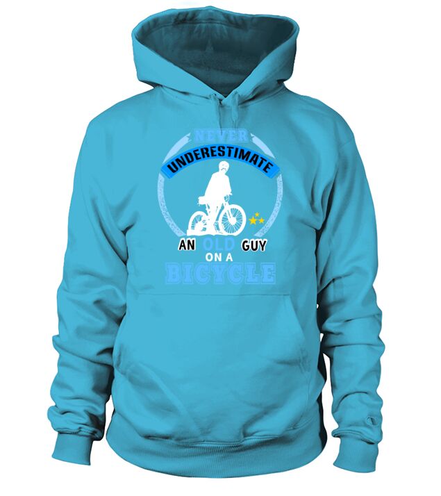 Never Underestimate an old guy on a bicycle Sport Hoodie Unisex