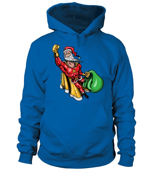 Merry Christmas Super Santa Claus Men's Hoodie