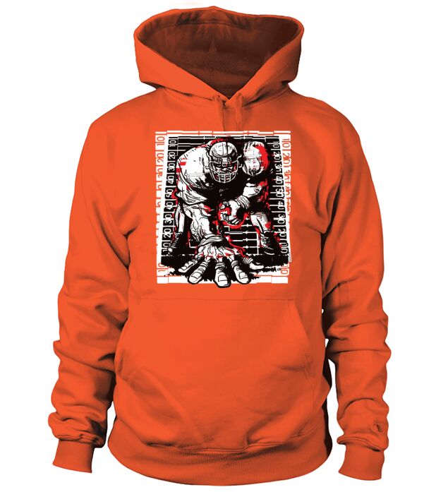 3 Point Football Stance Men's Hoodie