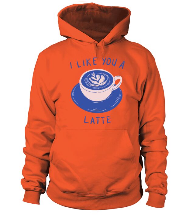 I Like you A Latte cute Pun Valentines Day Gift Men's Hoodie
