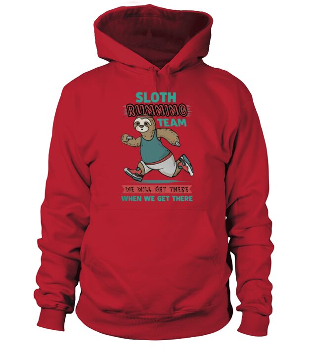Sloth Running Team Marathon Lovers Hoodie Unisex