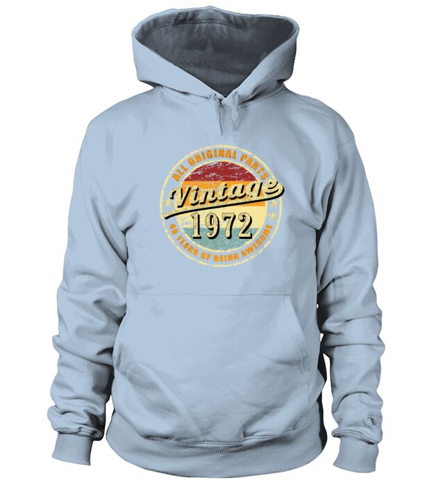 48 Years Of Being Awesome vintage retro 1972 Men's Hoodie