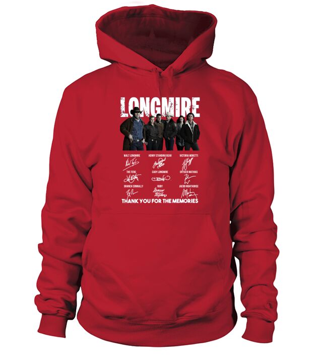 Longmire signatures thank you for the memories-Recovered shirt Hoodie Unisex