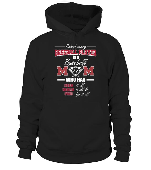 Baseball Player Is A Baseball Mom TShirt Hoodie Unisex