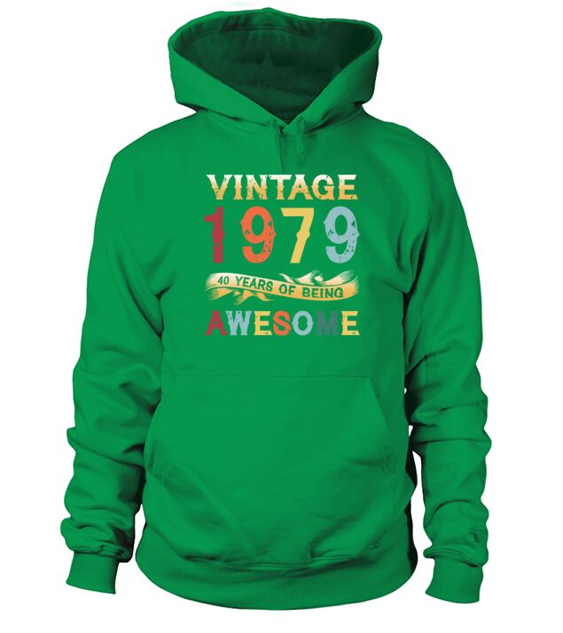 Vintage 1979 - 40 Years of Being Awesome Birthday Men's Hoodie