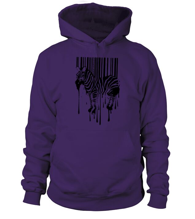 Banksy Street Art Zebra Bar Code Graffiti Graff Hoodie Unisex