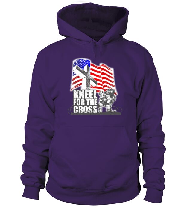 KNEEL FOR THE CROSS veteran Day Shirt Gift Men's Hoodie