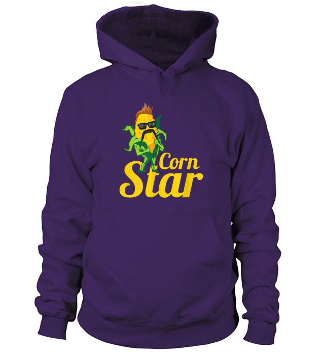 Funny Corn Star Sunglasses Hoodie Unisex