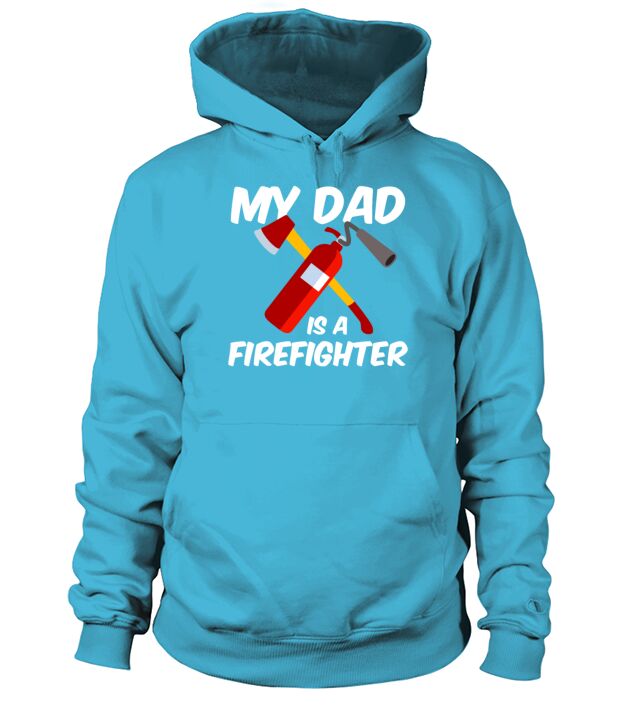 My dad is a firefighter - fire department Men's Hoodie