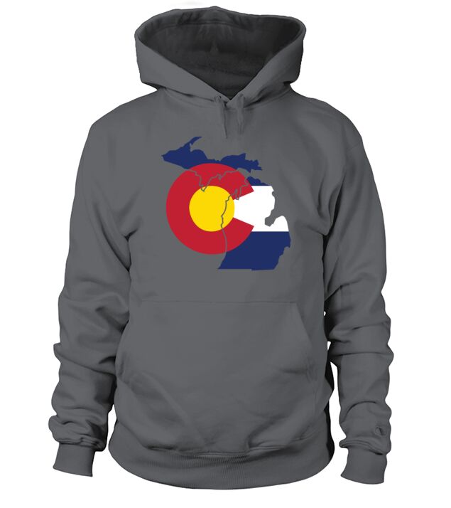 Michigan Colorado Funny Pride Flag Apparel Hoodie Unisex