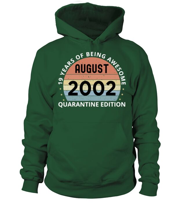 August 2002 Limited Edition 19 Years of Being Awes Men's Hoodie