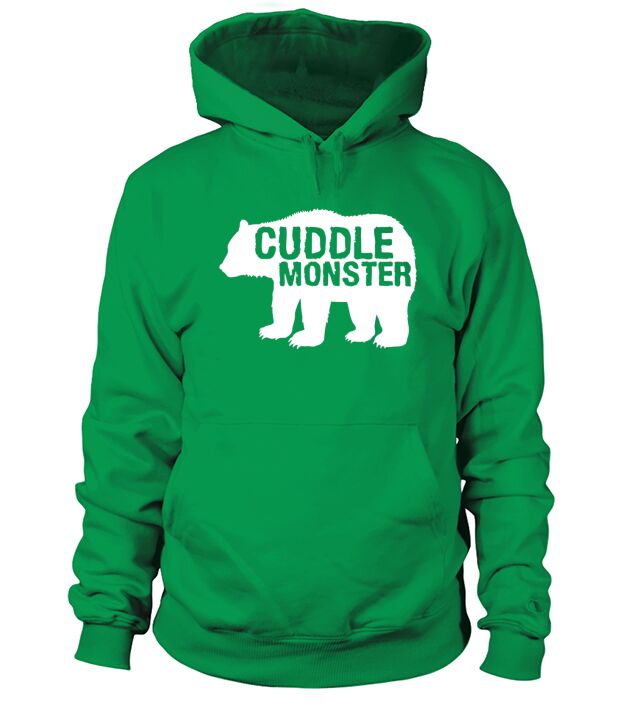 Cuddle Monster Bear Silhouette Fun Hoodie Unisex