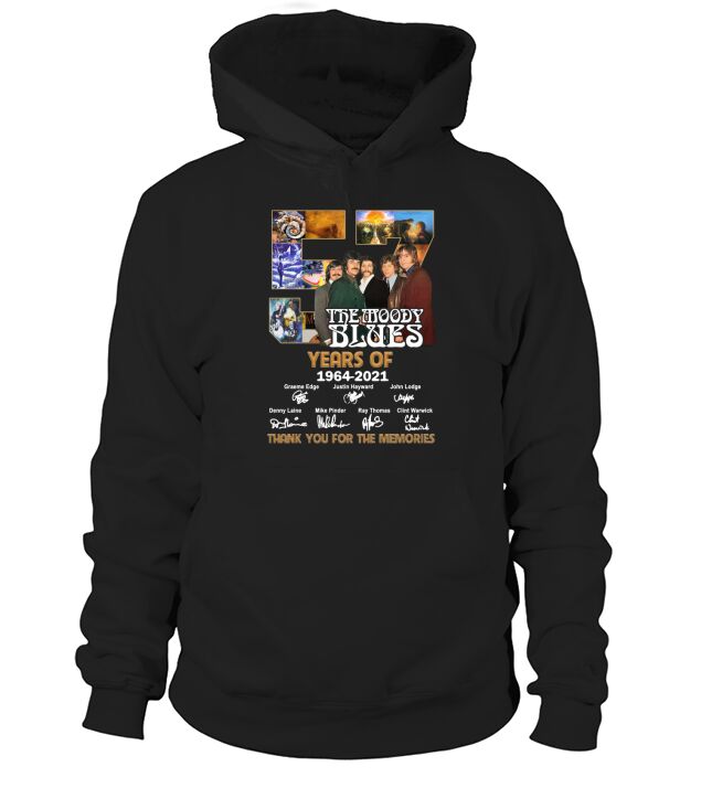 57 Years Of The Moody Blues Thank You For The Memories Hoodie Unisex