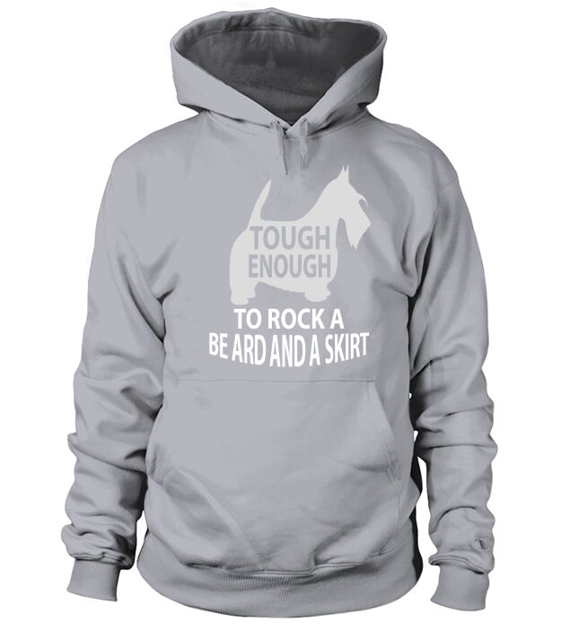 tough enough to rock a beard and a skirt Hoodie Unisex