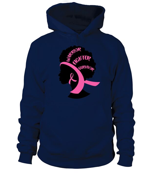African American Pink Breast Cancer Awareness Men's Hoodie