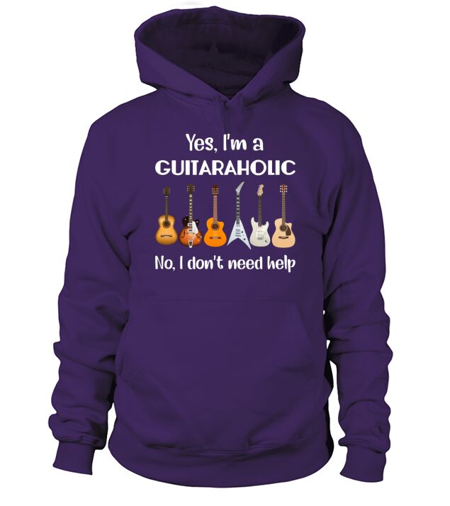 I am a guitaraholic Hoodie Unisex