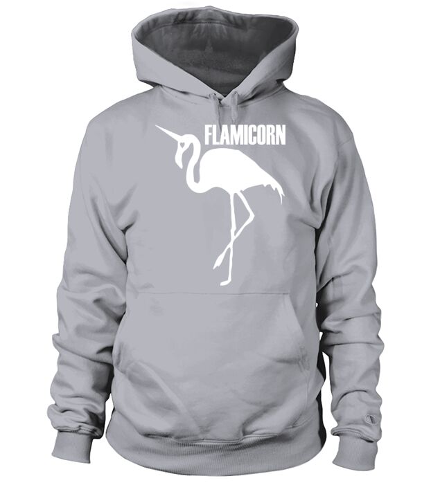 flamingo unicorn hybrid creature hybrids white Hoodie Unisex