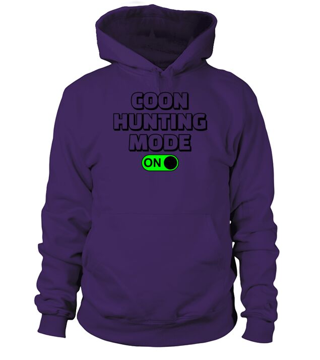 Hunting Mode On Vinatage Raccoon Hunting Gear Men's Hoodie