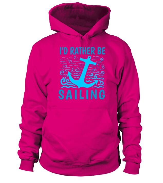 anchor sailing sunset sailor gift present Men's Hoodie