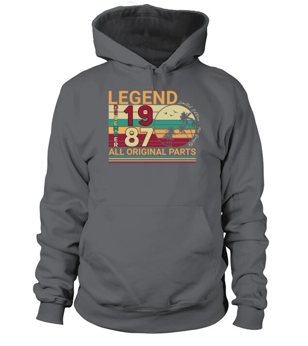 Born 1987 In December Vintage Men's Hoodie