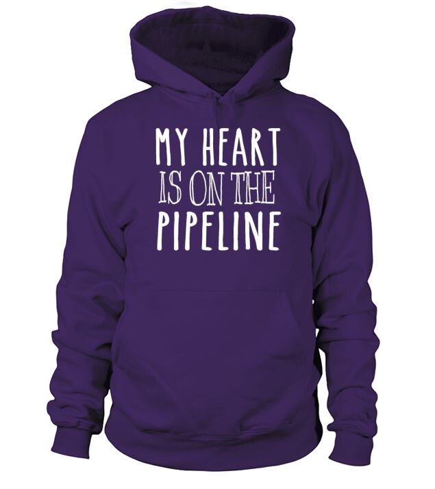 My Heart is on the Pipeline Men's Hoodie