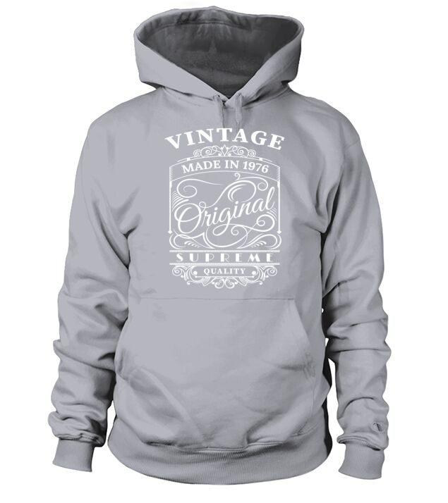 Vintage Made in 1976 Original Men's Hoodie