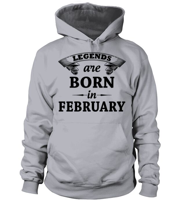legends are born in FEBRUARY Men's Hoodie