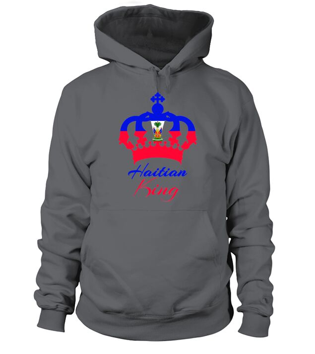 Haitian King Mens Perfect Haiti Flag Crown Gift Hoodie Unisex