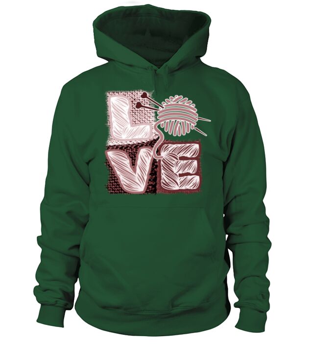 I love knitting crochet yarn sewing Hoodie Unisex