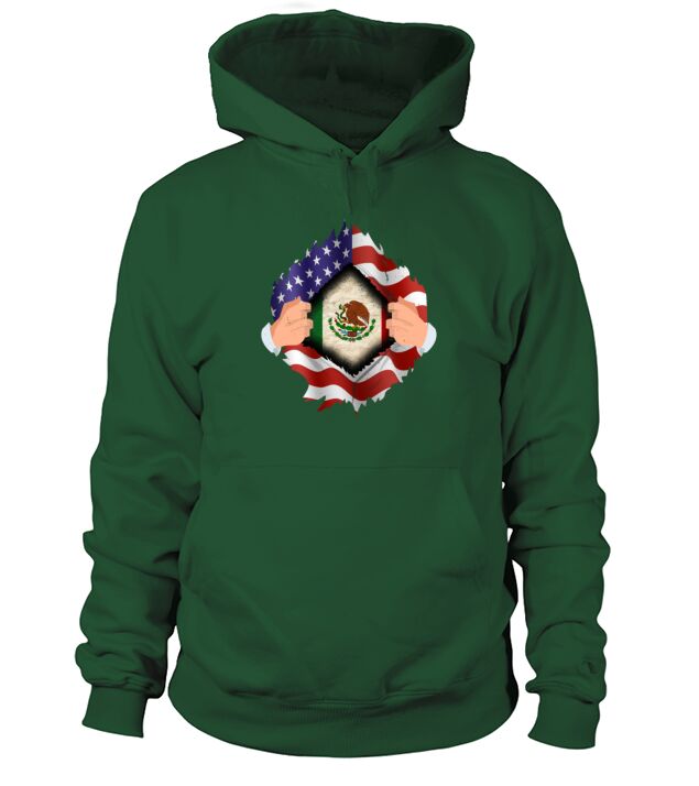 Mexican USA Flag Mexican Men's Hoodie