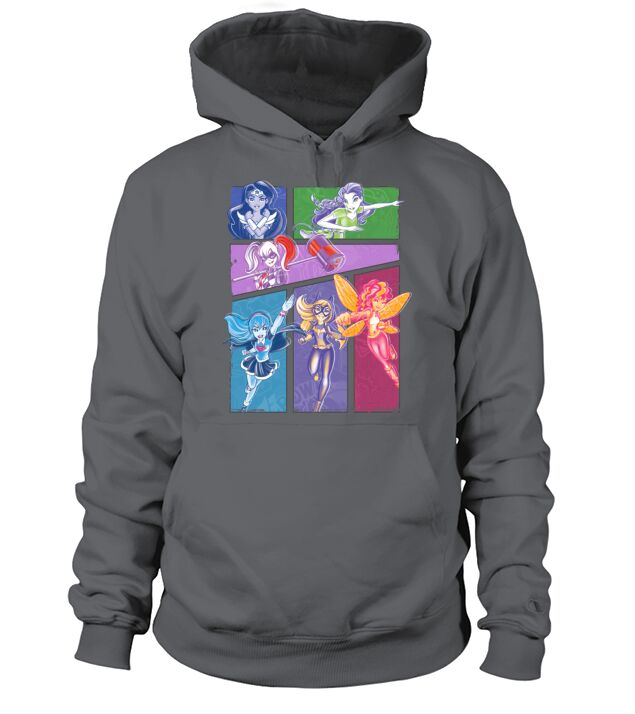 DC Super Hero Girls Collage Of Heroines Men's Hoodie