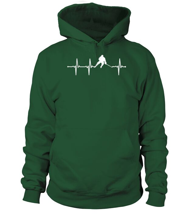 Funny Hockey Heartbeat For Hockey Players Men's Hoodie