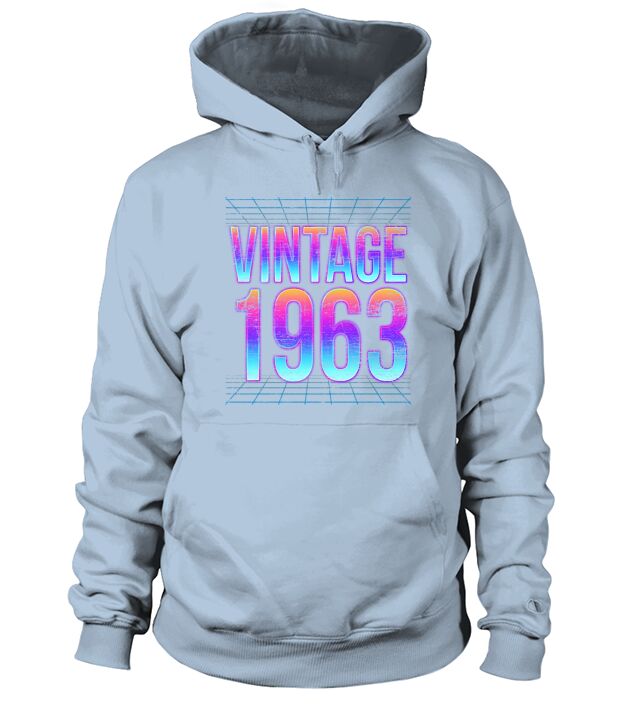 Vintage 1963 59th Birthday Gift Men's Hoodie
