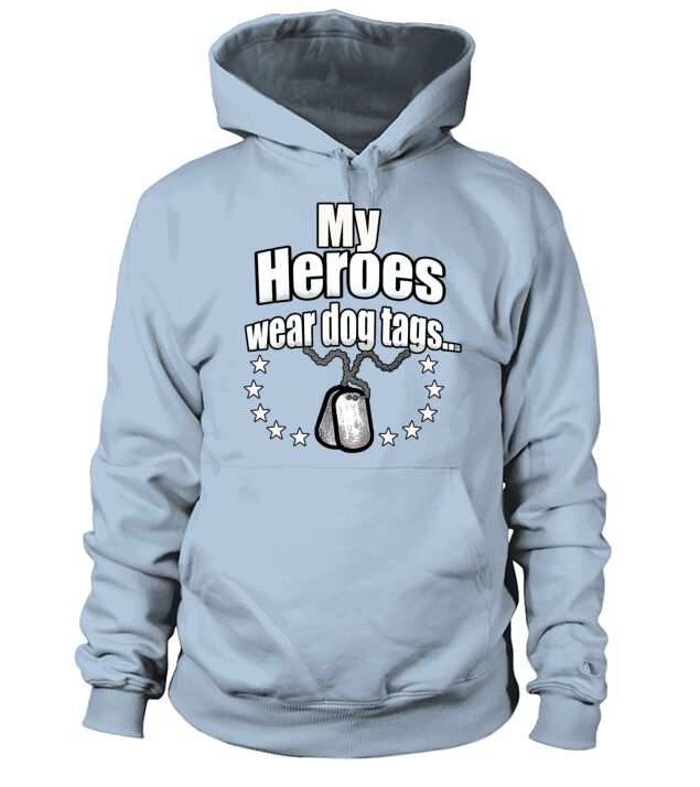Heroes wear dog tags Men's Hoodie