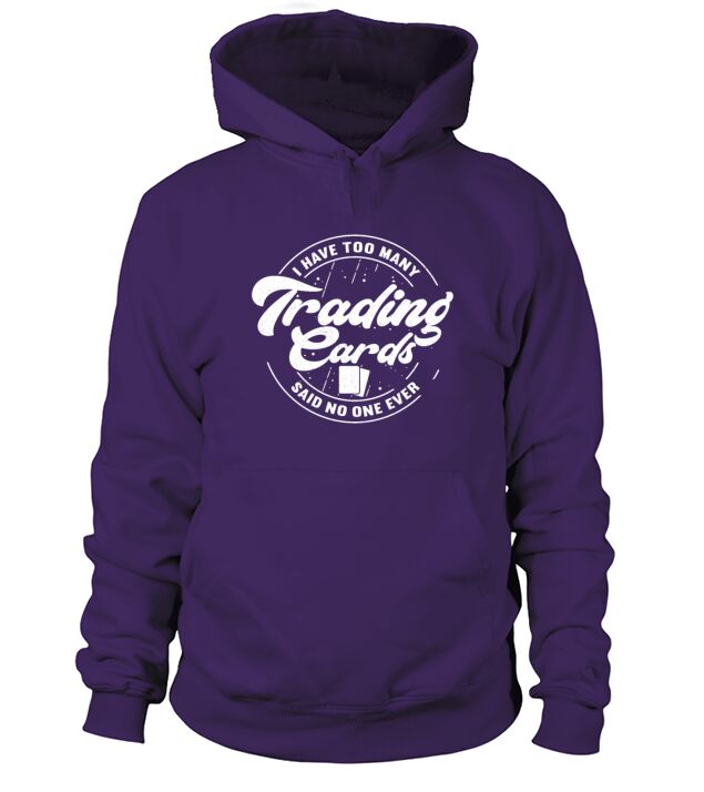 Many Trading Cards Collection Deck Card Collector Hoodie Unisex