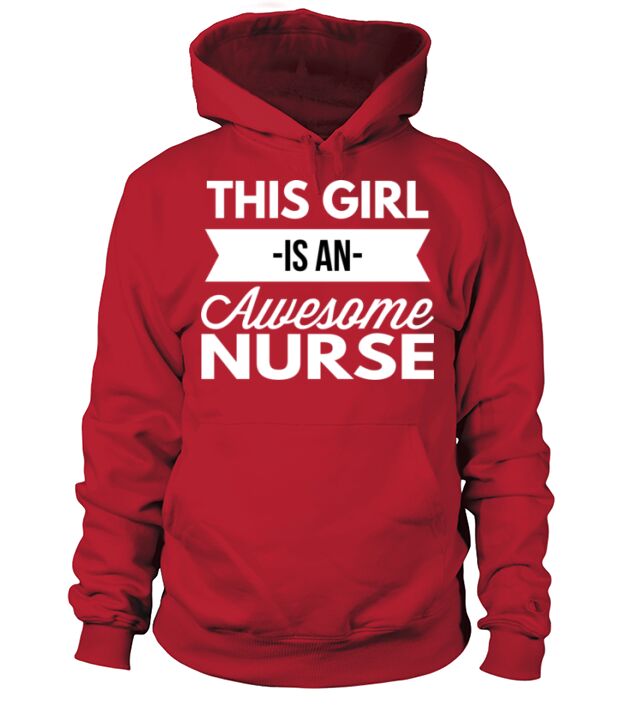 This girl is an awesome Nurse Men's Hoodie
