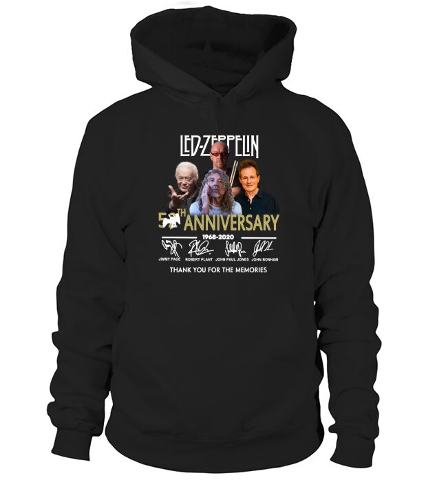 Led zeppelin 52th Anniversary 1968 2020 Thank You For The Memories Signatures shirt Hoodie Unisex