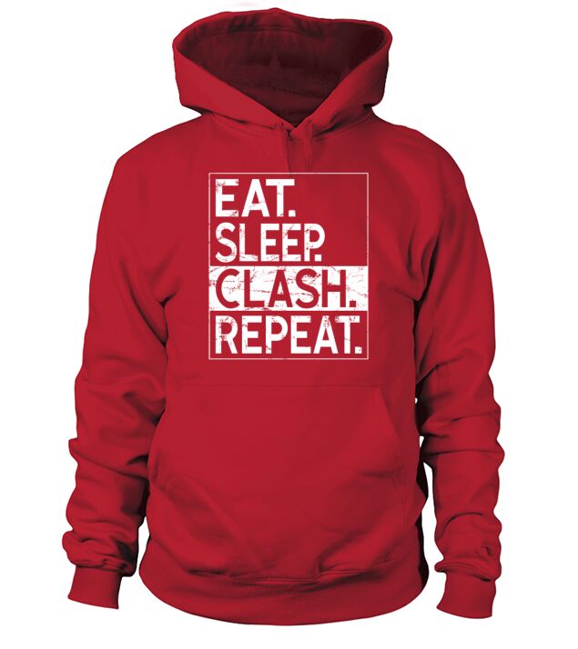 Eat Sleep Clash Repeat Clan Mobile Gaming Outta Men's Hoodie