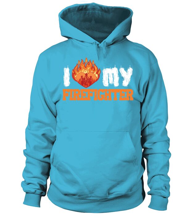 I Love My Firefighter Fireman Paramedic Save Men's Hoodie
