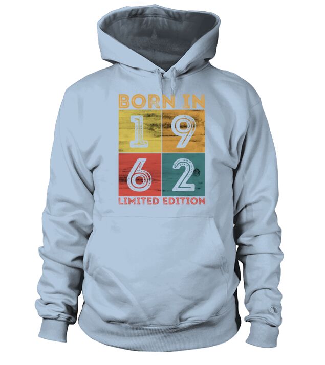 60th Birthday Born In 1962 Limited Edition Vintage Men's Hoodie