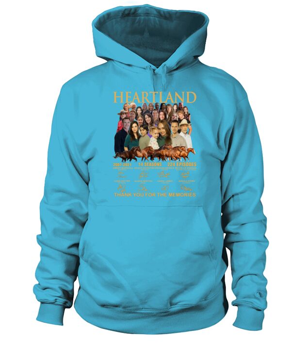 Heartland thank you for the memories signatures Hoodie Unisex