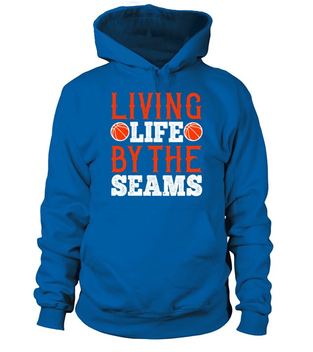 Living life by the seams basketball Men's Hoodie