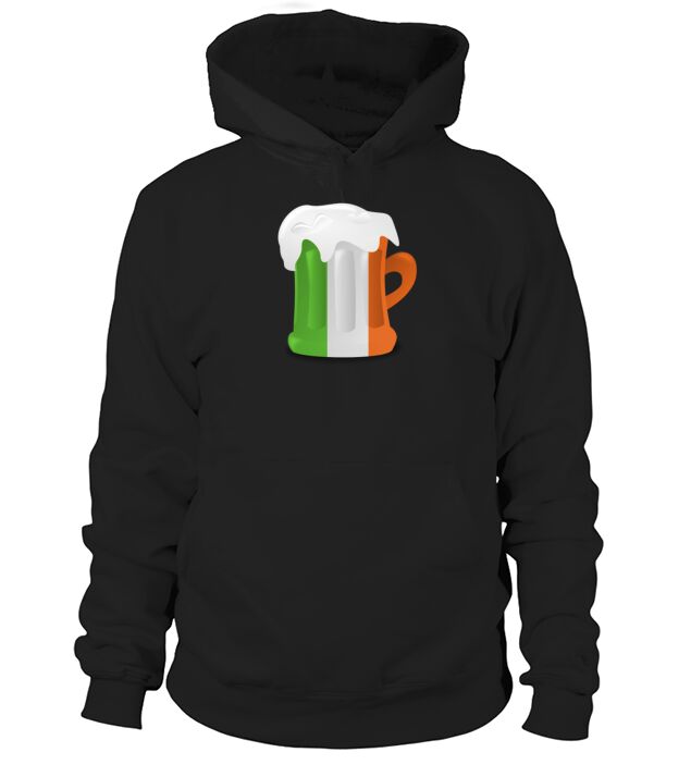 Irish Flag Beer Shirt Stein St Patricks Day Tee Men's Hoodie