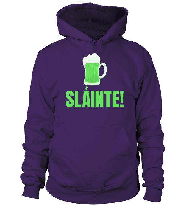 Slainte Irish St Patricks Day Men's Hoodie
