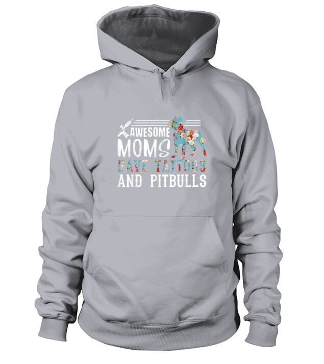 Tattooed Mom Shirt Ink Addict Pitbull Mom Hoodie Unisex