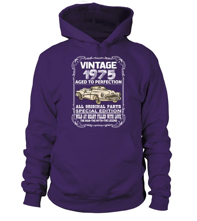 VINTAGE 1975-AGED TO PERFECTION Men's Hoodie